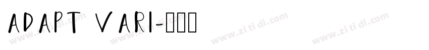 ADAPT VARI字体转换